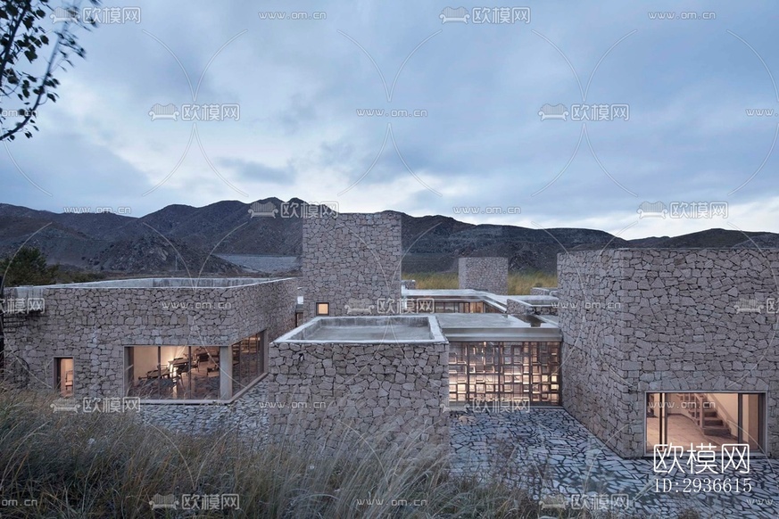 工业风居住建筑效果图下载(渲染图18)