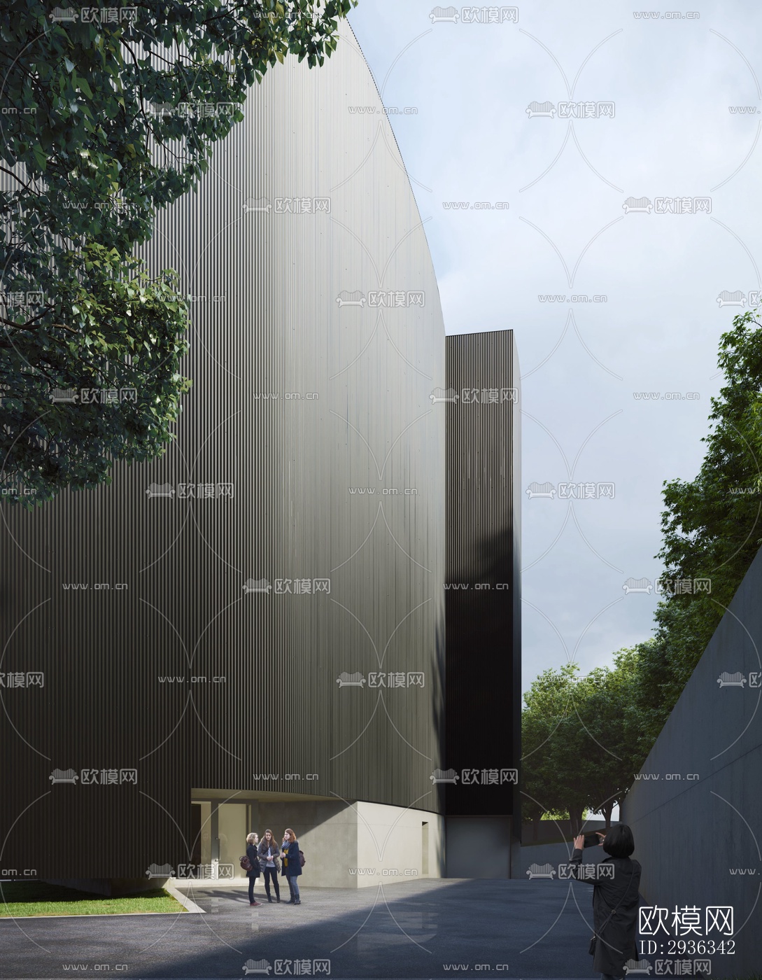 现代美术博物馆效果图下载（渲染图1）