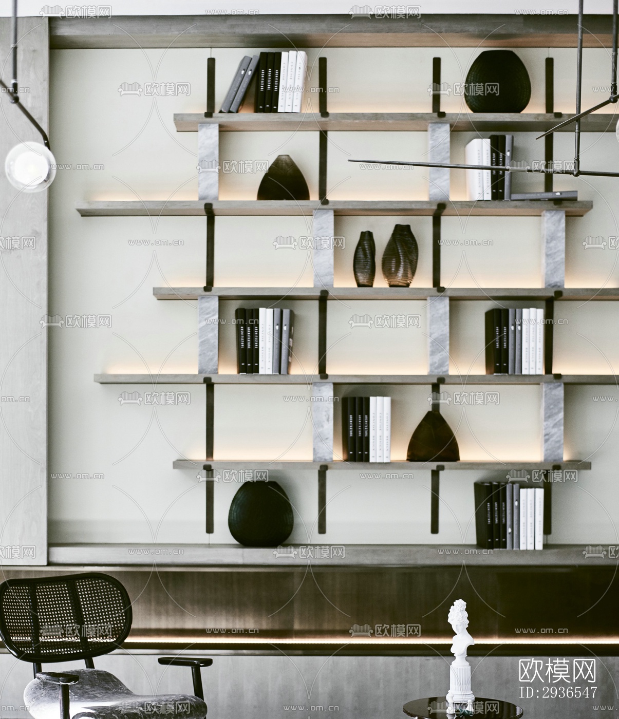 新中式商务大堂效果图下载（渲染图16）