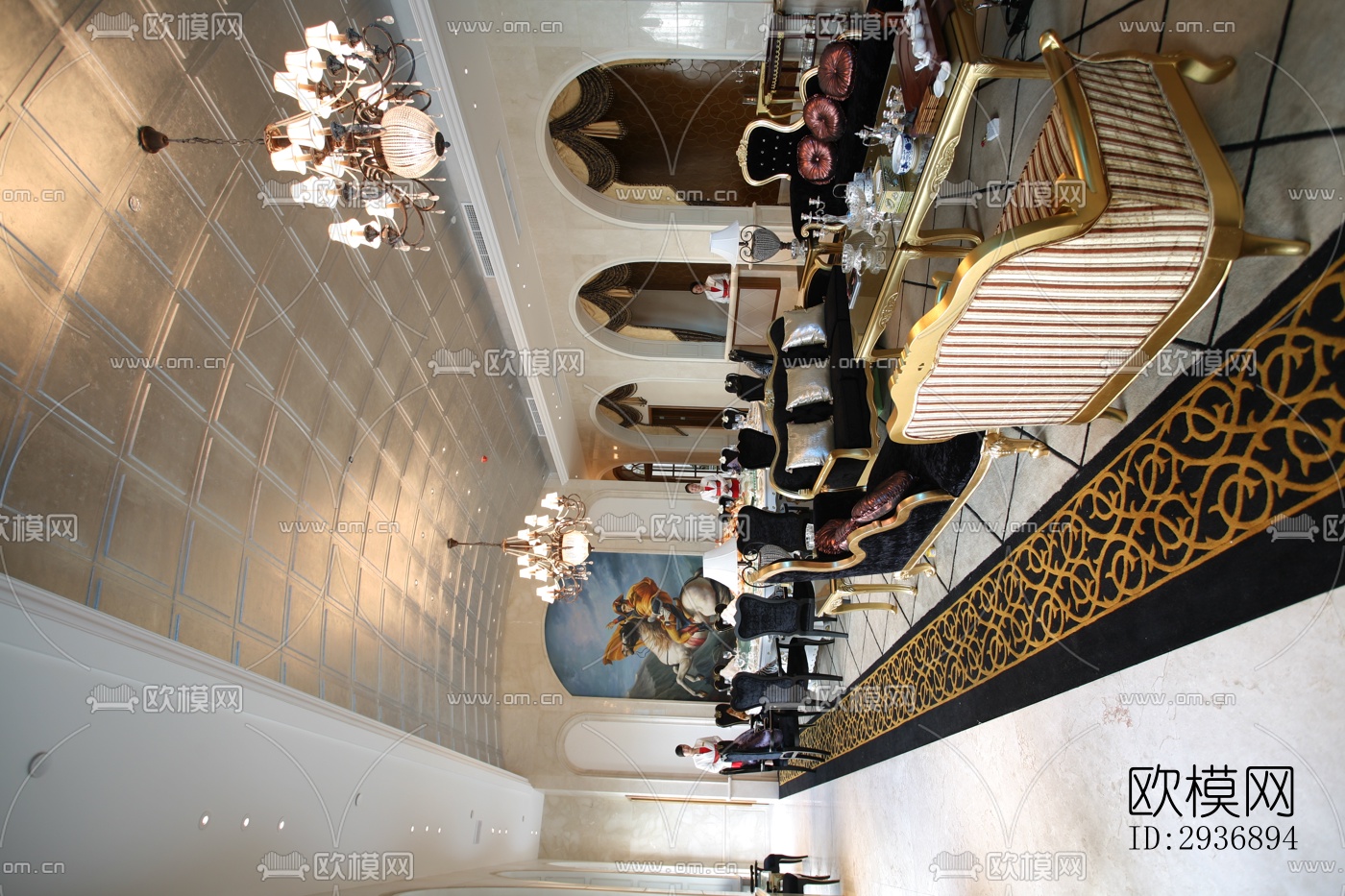 中式中餐厅效果图下载（渲染图4）