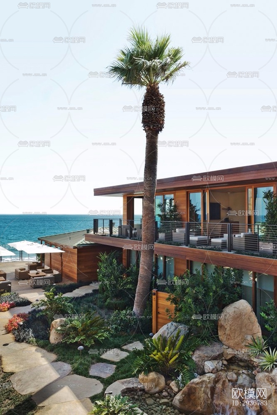 现代居住建筑效果图下载（渲染图20）