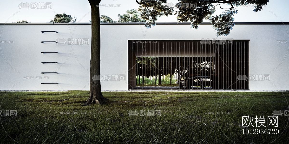 现代居住建筑效果图下载（渲染图14）