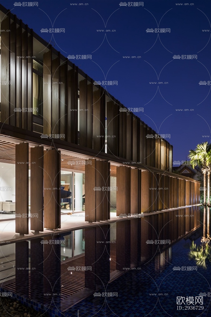 现代居住建筑效果图下载（渲染图5）