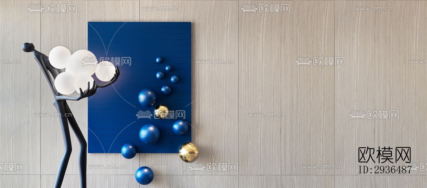 现代办公区效果图下载（渲染图16）