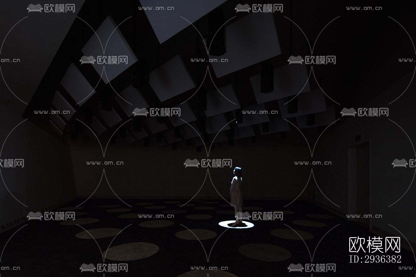 高级灰美术博物馆效果图下载（渲染图7）