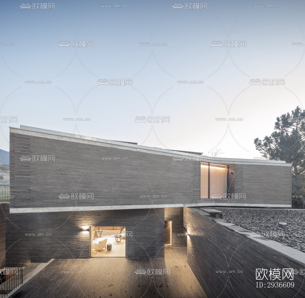 工业风居住建筑效果图下载（渲染图6）