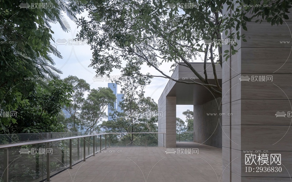 現(xiàn)代文體建筑效果圖下載(渲染圖4)