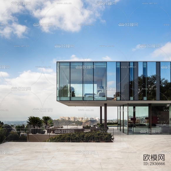 現(xiàn)代居住建筑效果圖下載(渲染圖14)