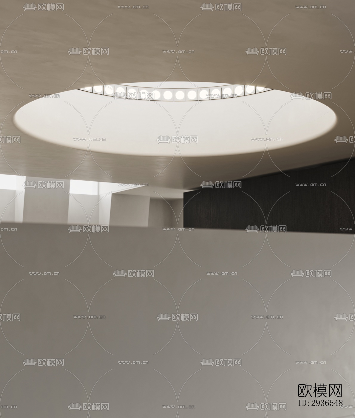 现代商务大堂效果图下载（渲染图11）