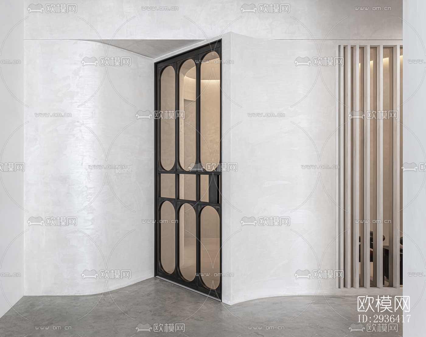 侘寂办公区效果图下载（渲染图4）