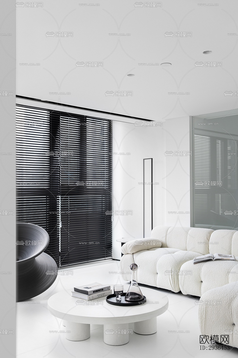 现代办公区效果图下载（渲染图11）