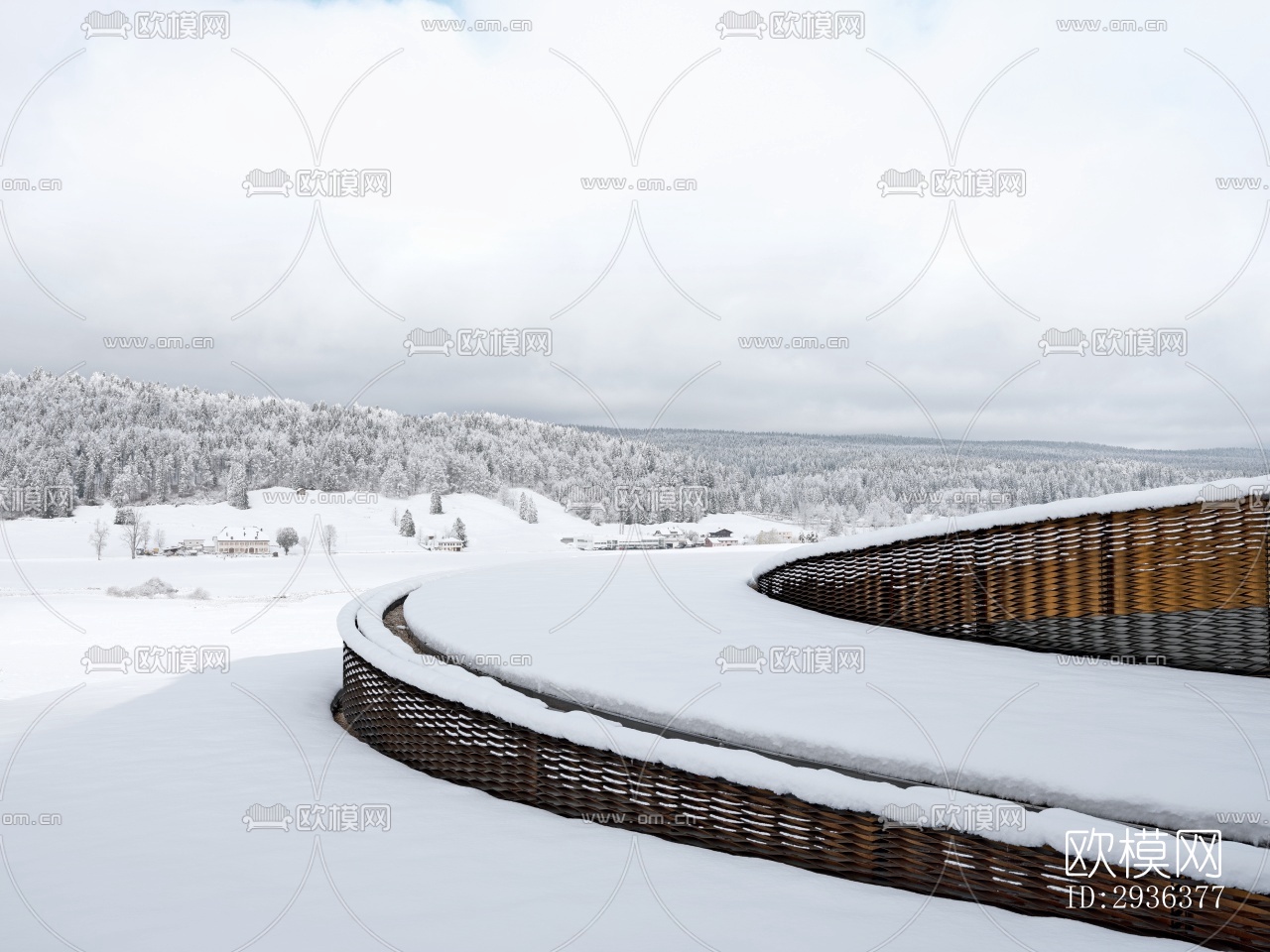 现代美术博物馆效果图下载（渲染图11）