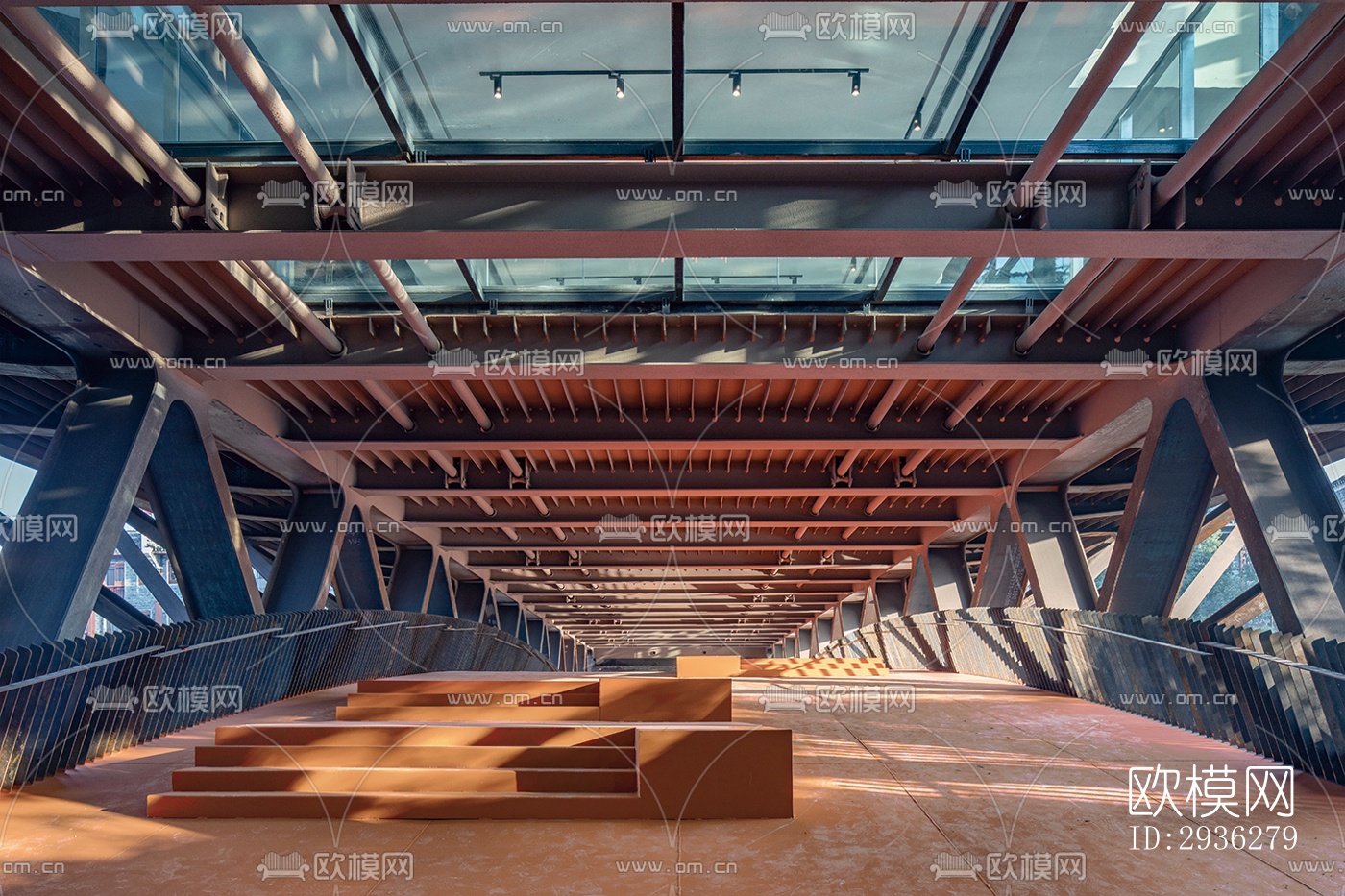 新中式美术博物馆效果图下载（渲染图16）