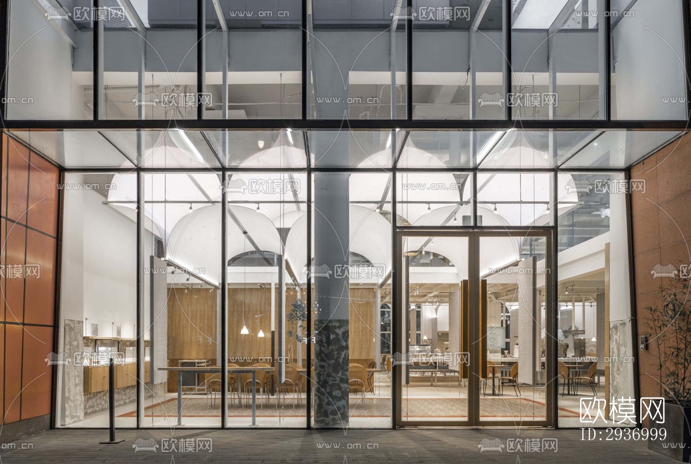 工业风咖啡奶茶效果图下载（渲染图11）