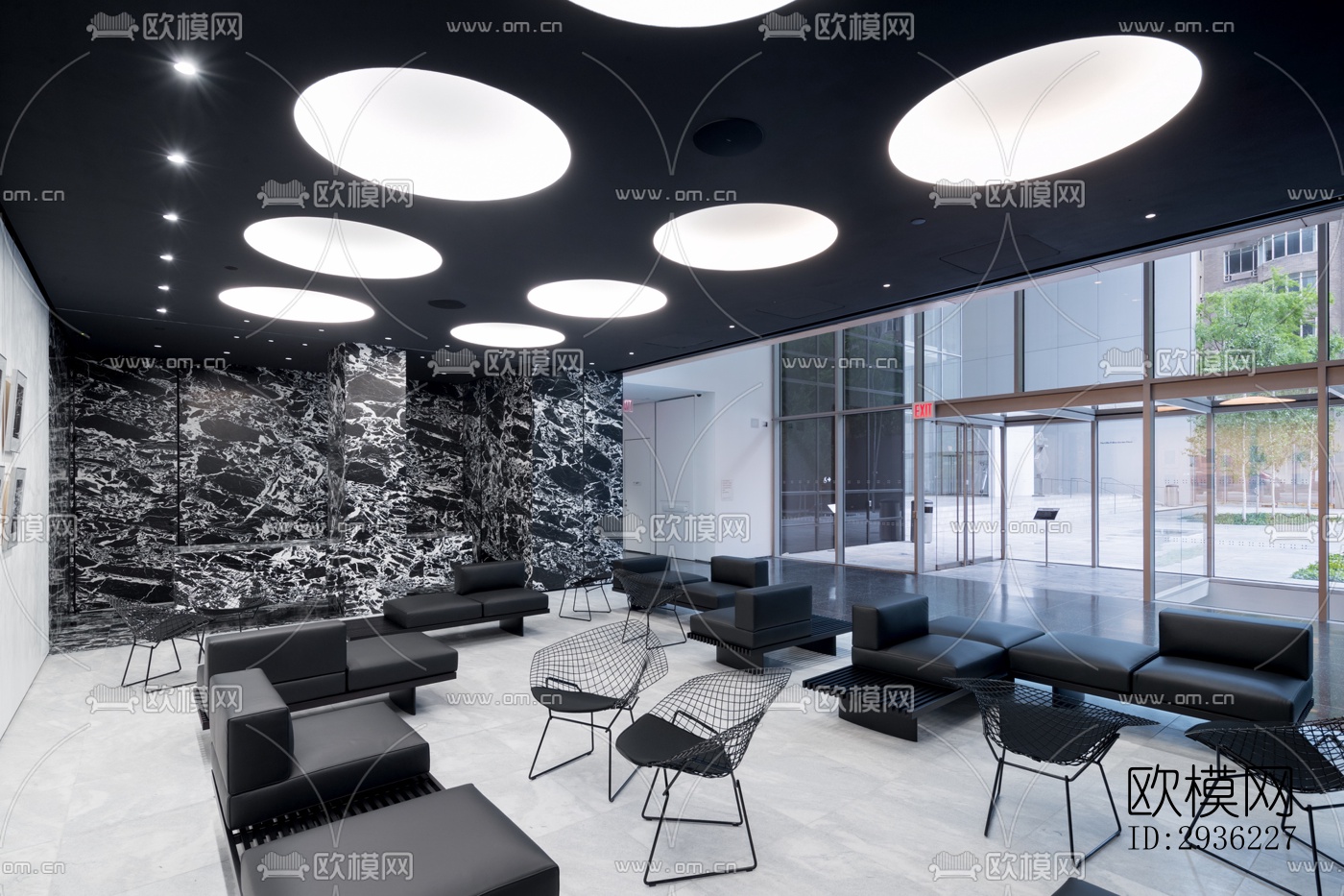 现代图书馆效果图下载（渲染图8）