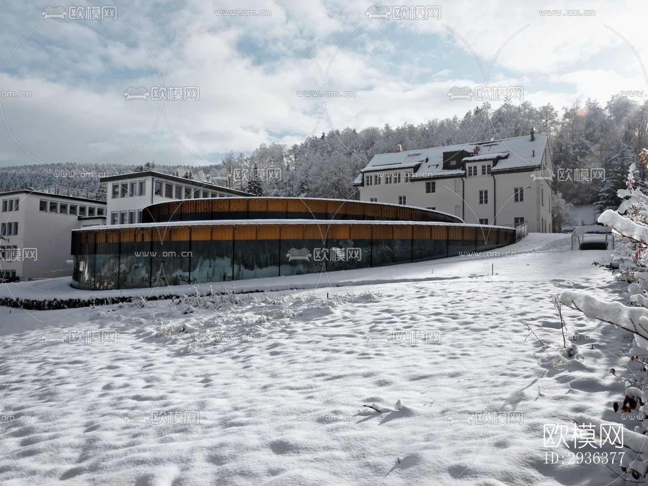 现代美术博物馆效果图下载（渲染图9）