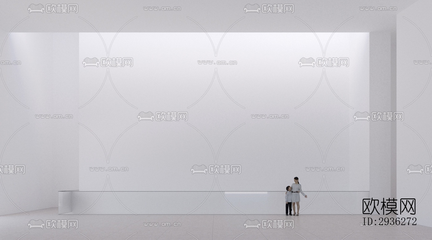 新中式美术博物馆效果图下载（渲染图8）