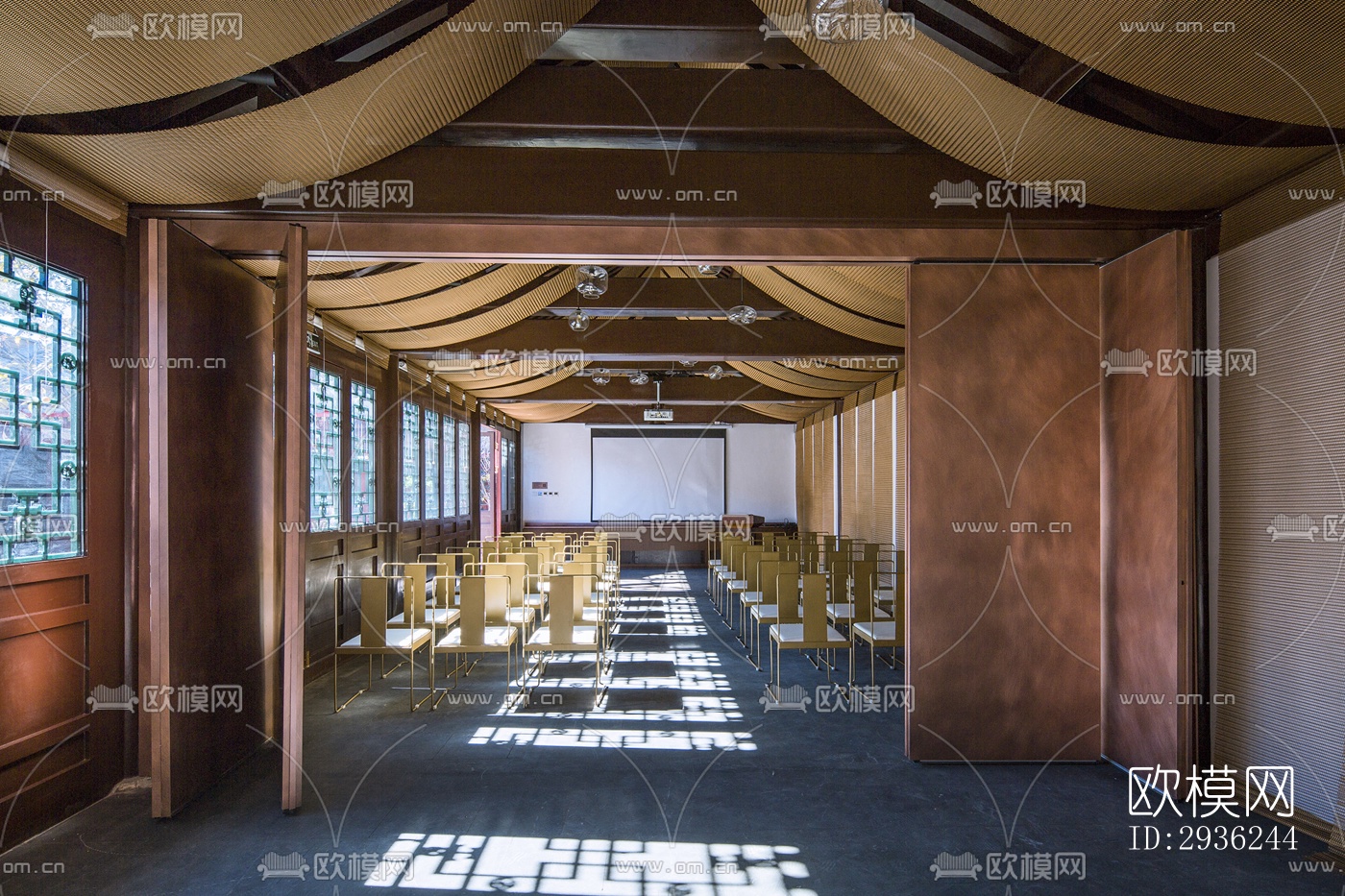 中式美术博物馆效果图下载（渲染图17）