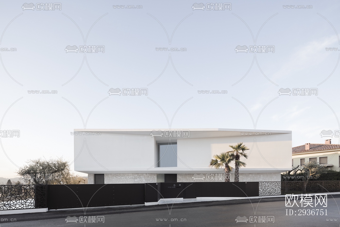 现代居住建筑效果图下载（渲染图15）