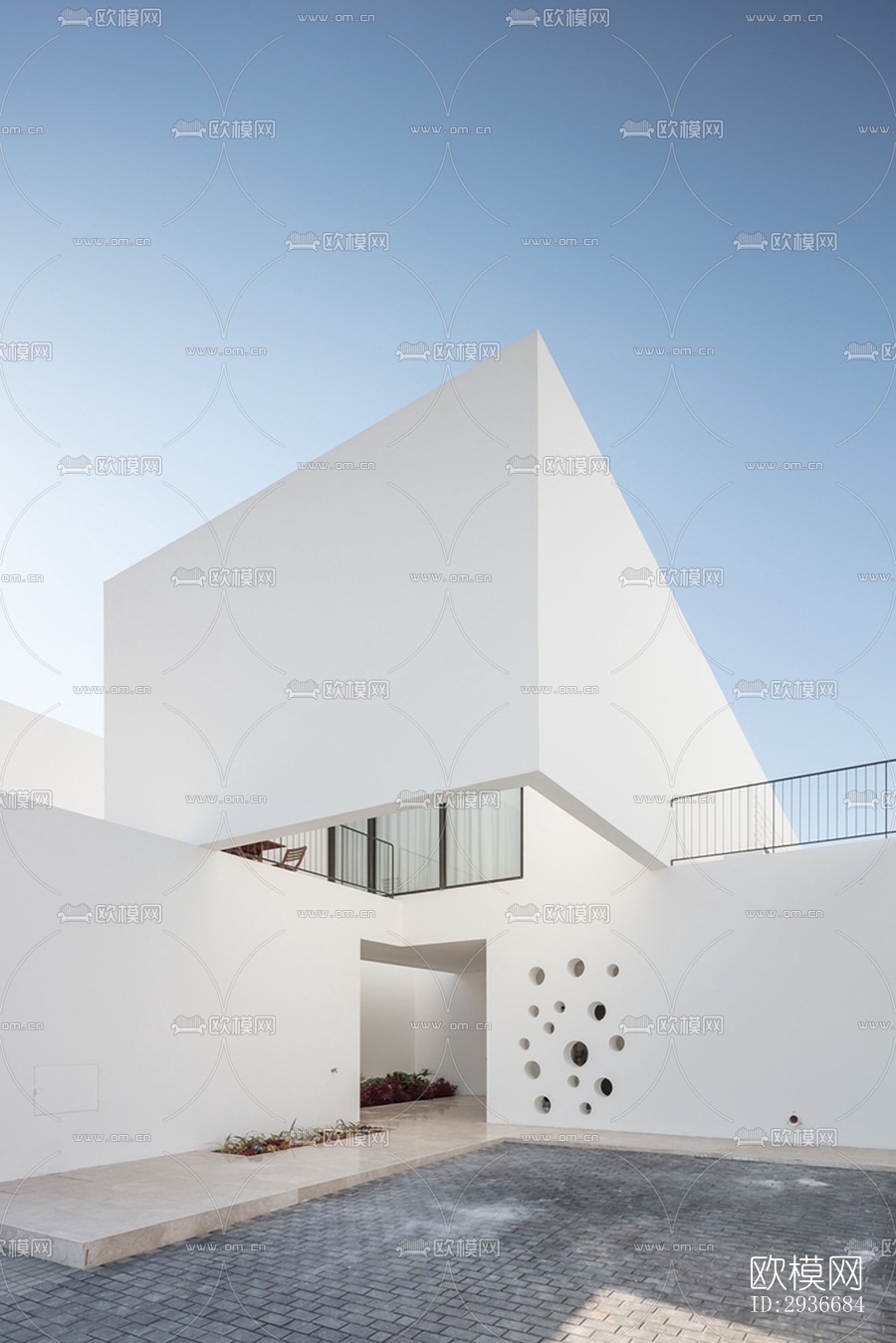 现代居住建筑效果图下载（渲染图10）