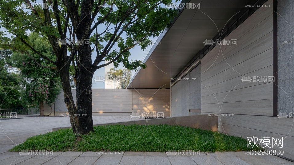 現(xiàn)代文體建筑效果圖下載(渲染圖19)