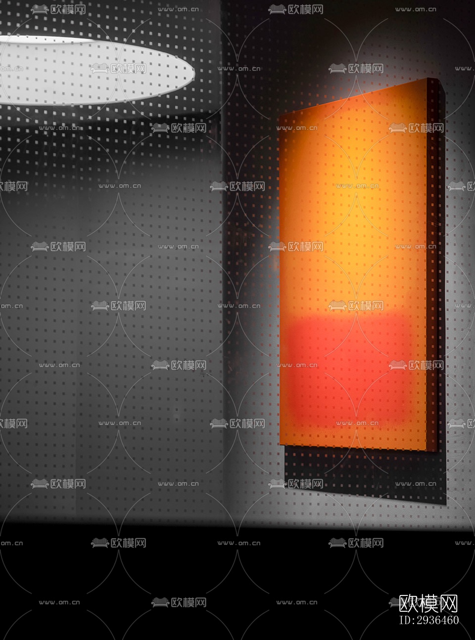现代办公区效果图下载（渲染图12）