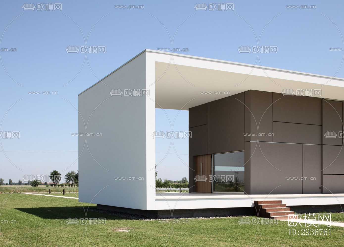 现代居住建筑效果图下载（渲染图15）