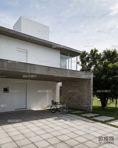 现代居住建筑效果图下载(渲染图13)