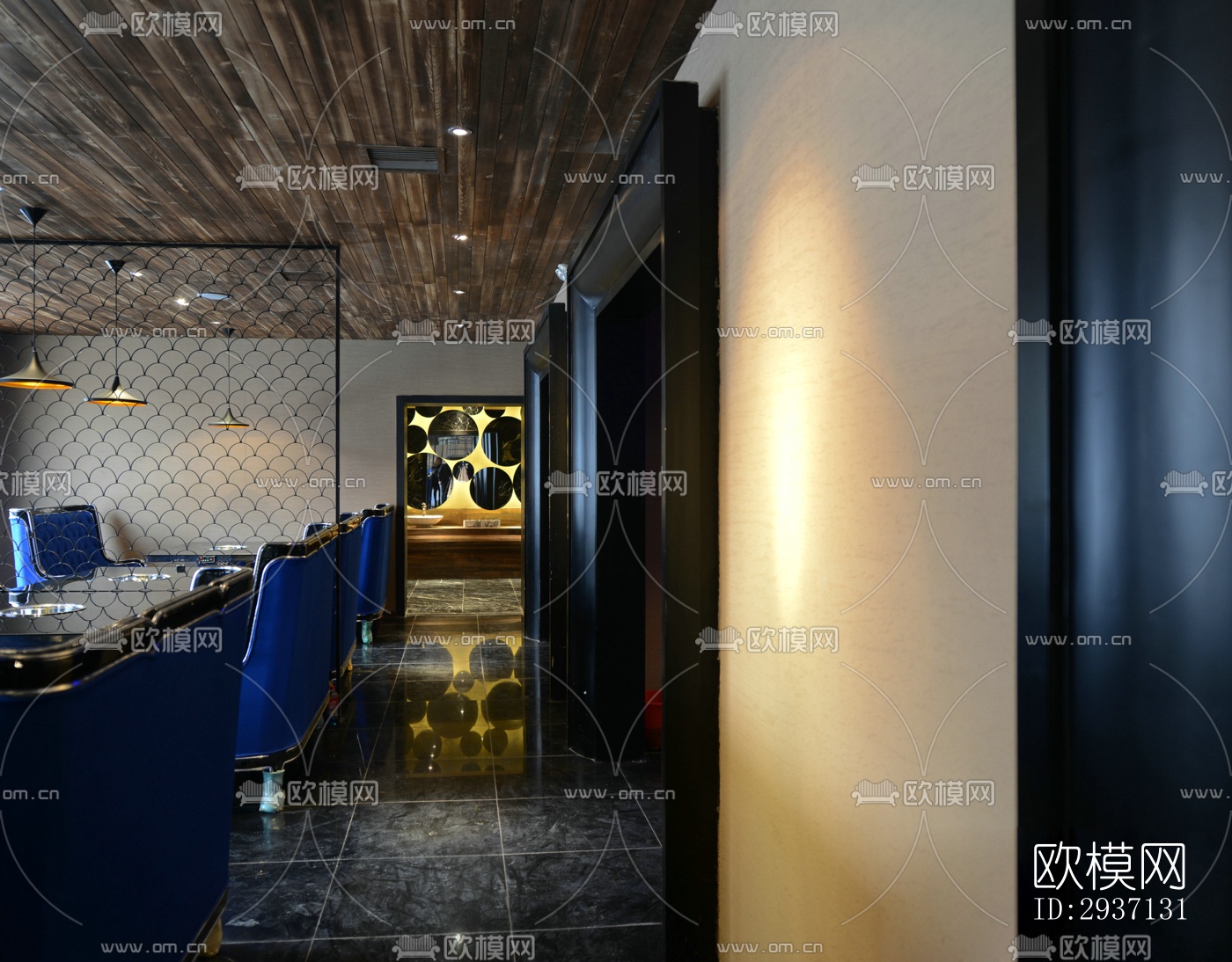 欧式西餐厅效果图下载（渲染图8）