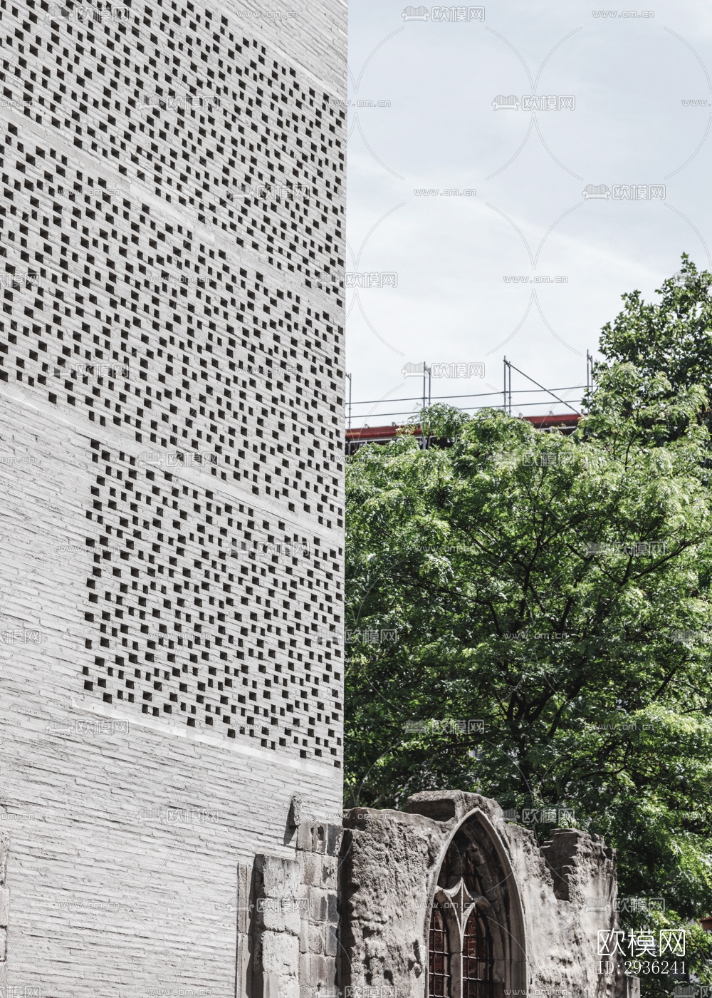 中古风美术博物馆效果图下载（渲染图11）