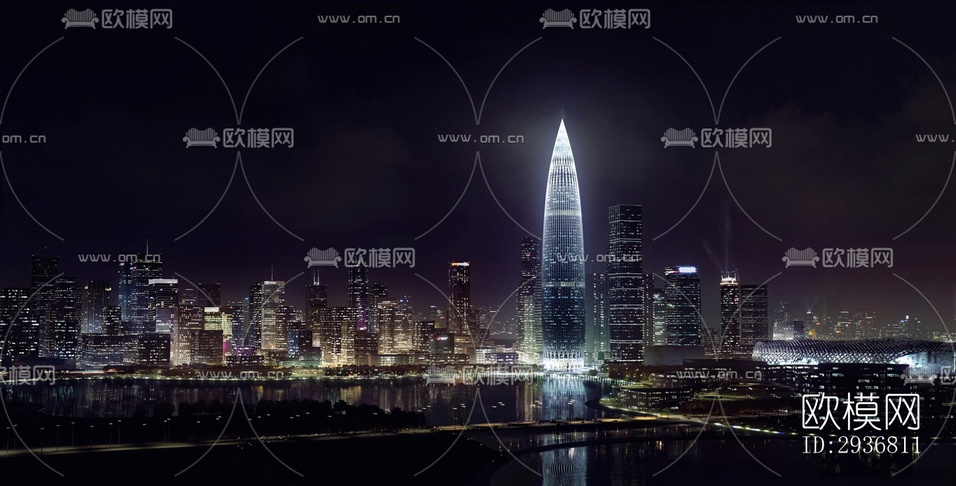 現(xiàn)代文體建筑效果圖下載(渲染圖19)