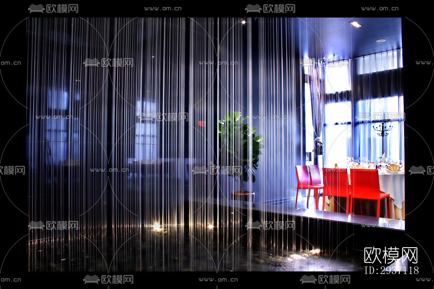 后现代西餐厅效果图下载（渲染图19）