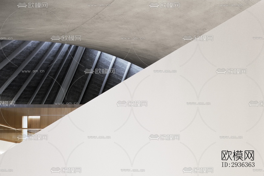 現(xiàn)代美術(shù)博物館效果圖下載(渲染圖9)
