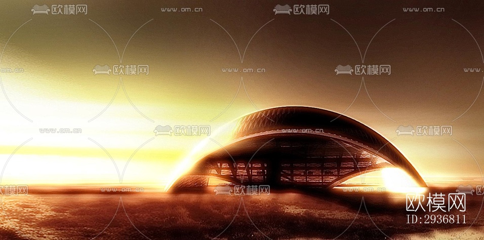 現(xiàn)代文體建筑效果圖下載(渲染圖17)
