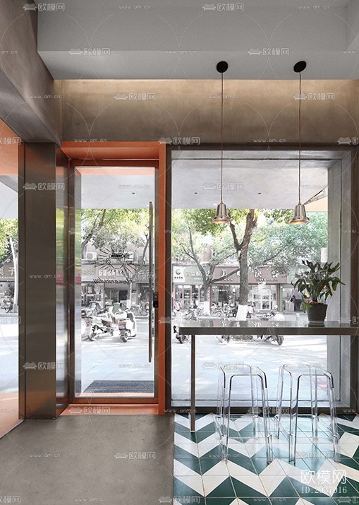 工业风咖啡奶茶效果图下载（渲染图20）