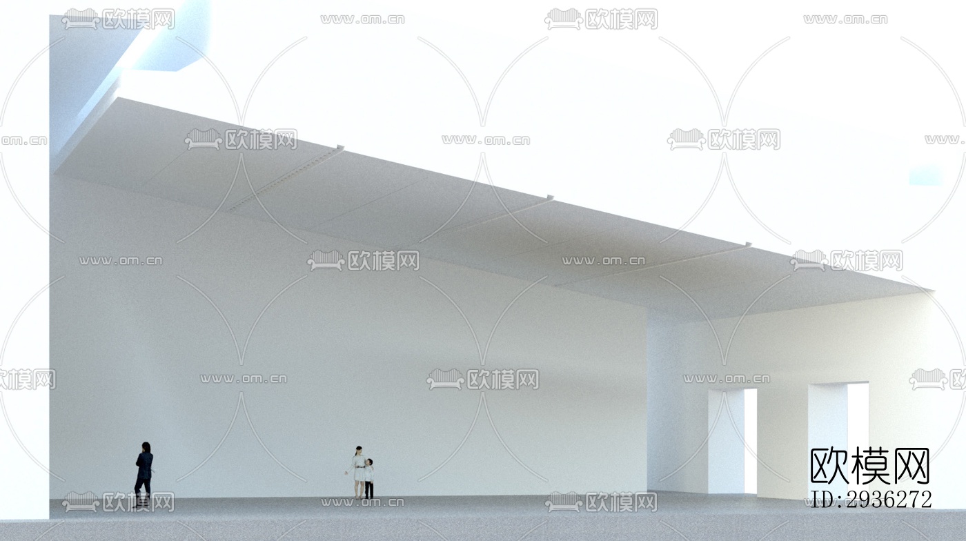 新中式美术博物馆效果图下载（渲染图6）