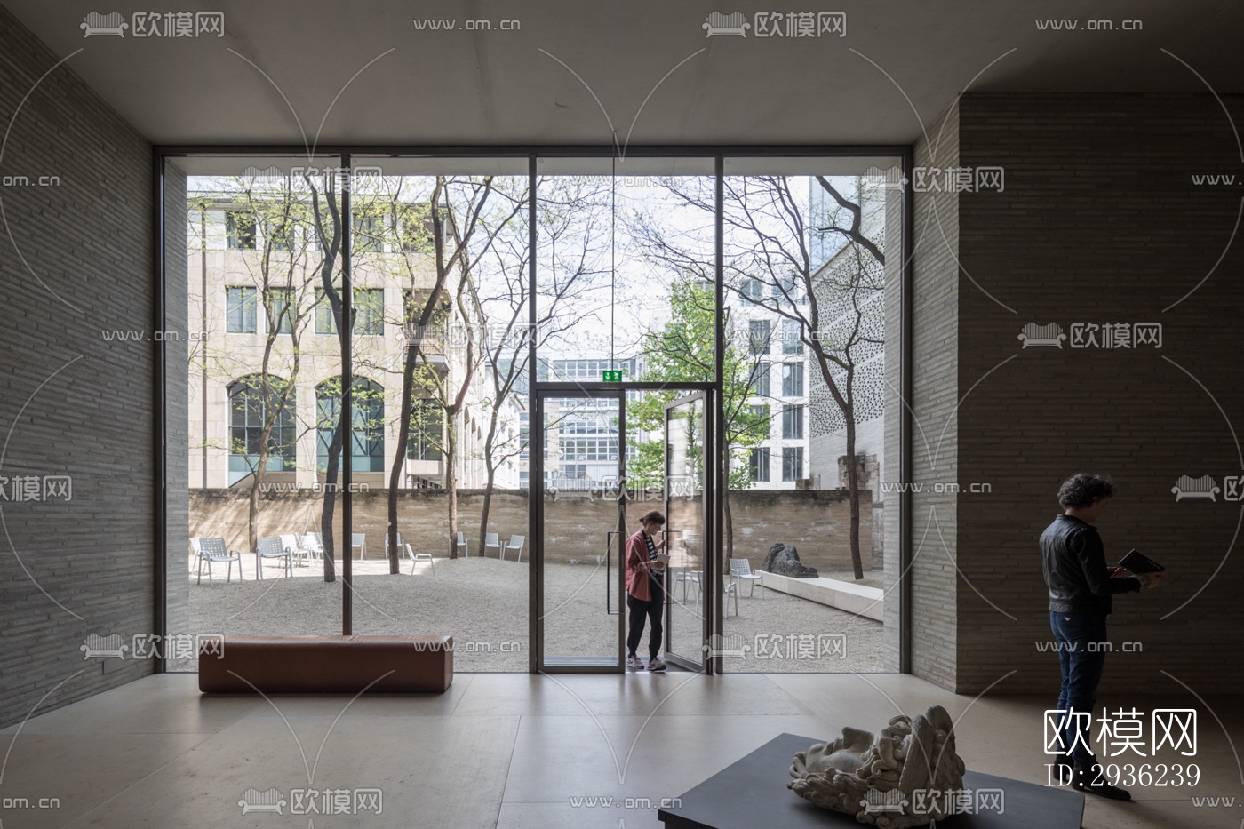 中古风美术博物馆效果图下载（渲染图9）