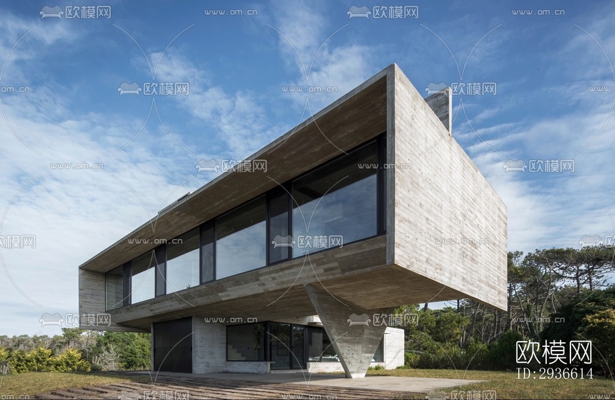 工業(yè)風(fēng)居住建筑效果圖下載(渲染圖12)