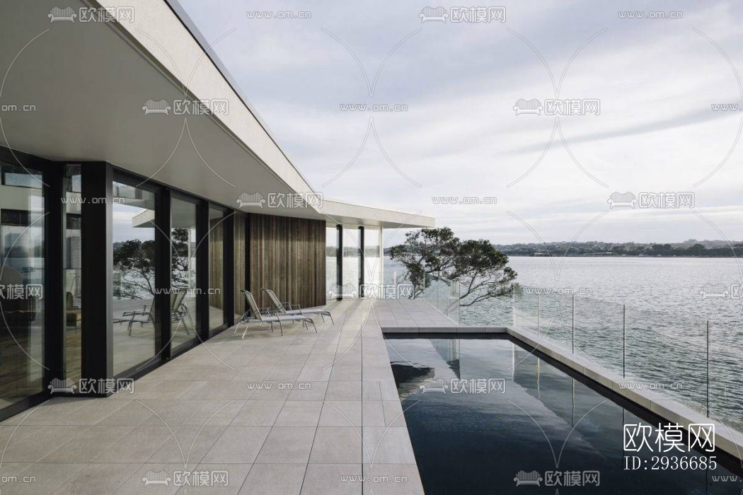 现代居住建筑效果图下载（渲染图5）