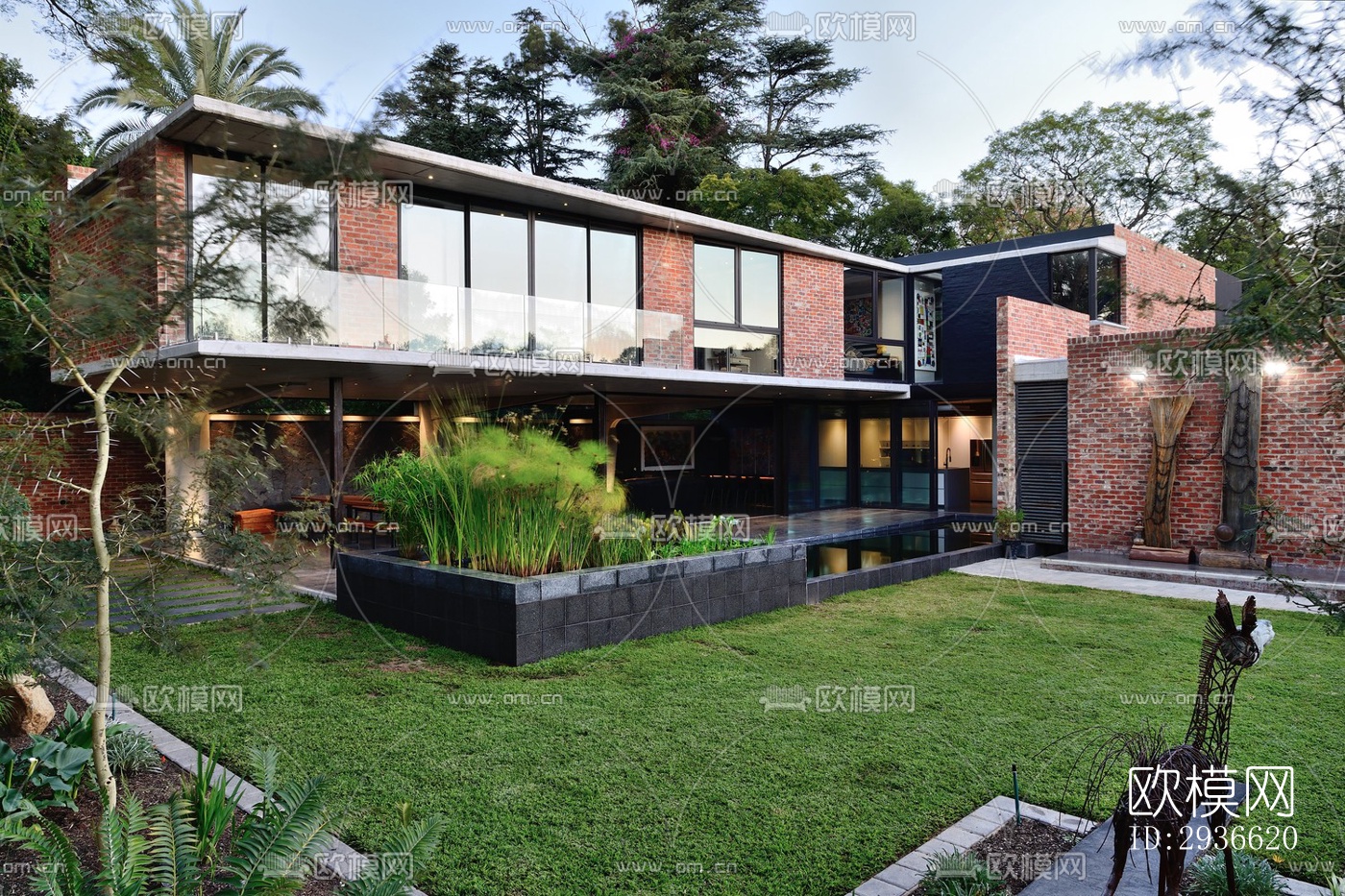 工业风居住建筑效果图下载（渲染图20）