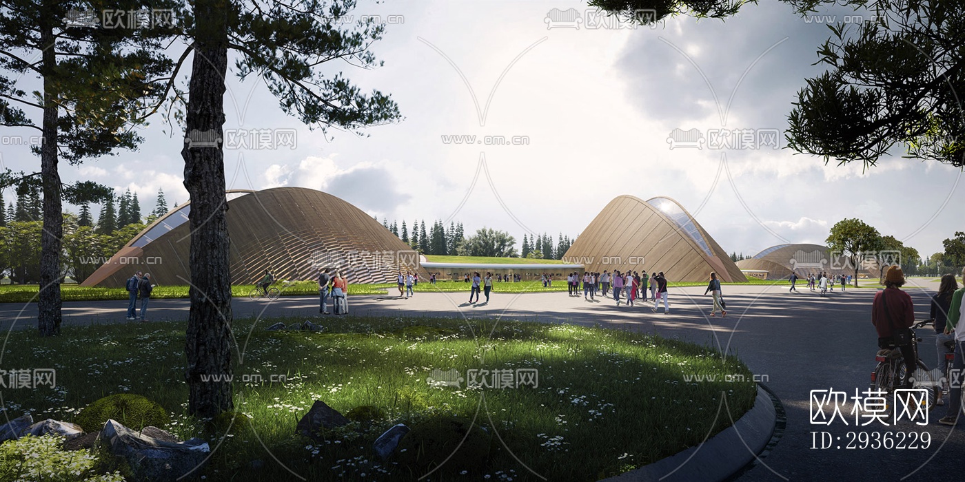 东南亚美术博物馆效果图下载（渲染图4）