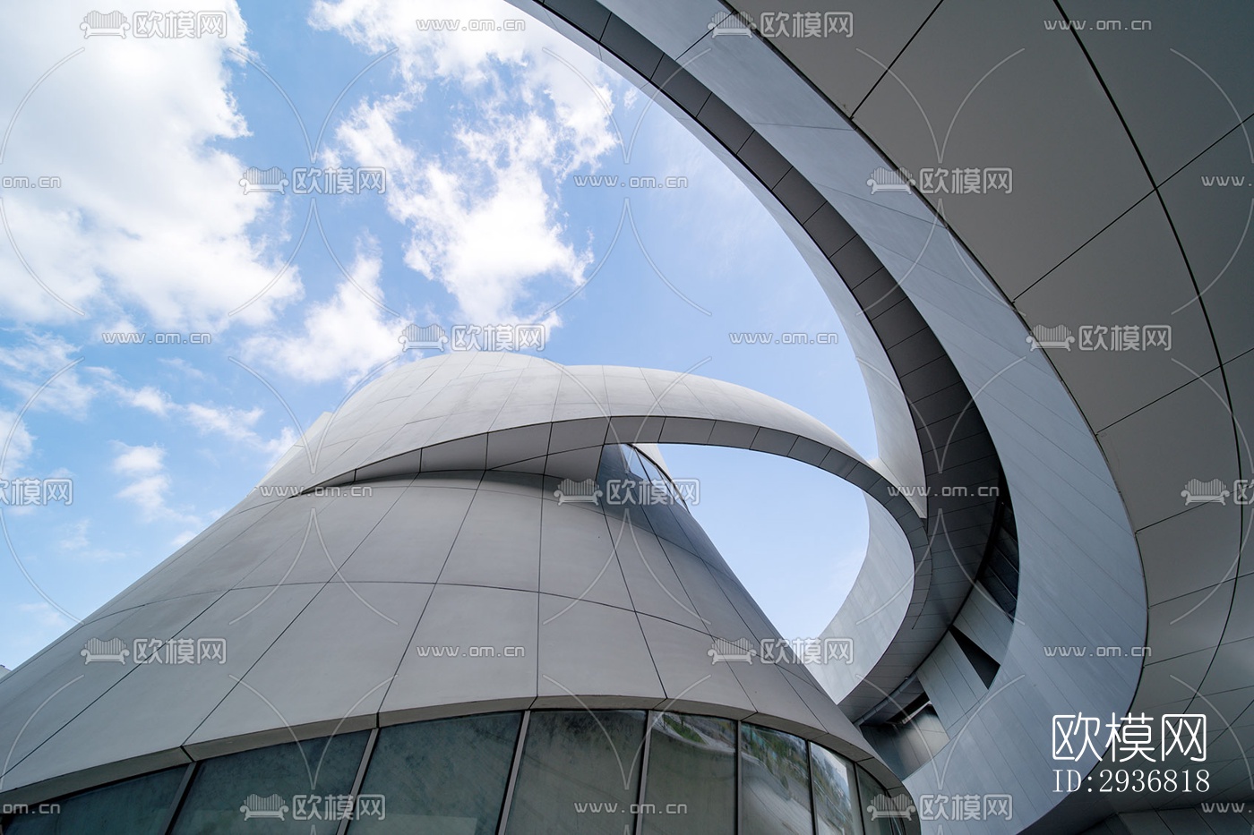 现代文体建筑效果图下载（渲染图9）