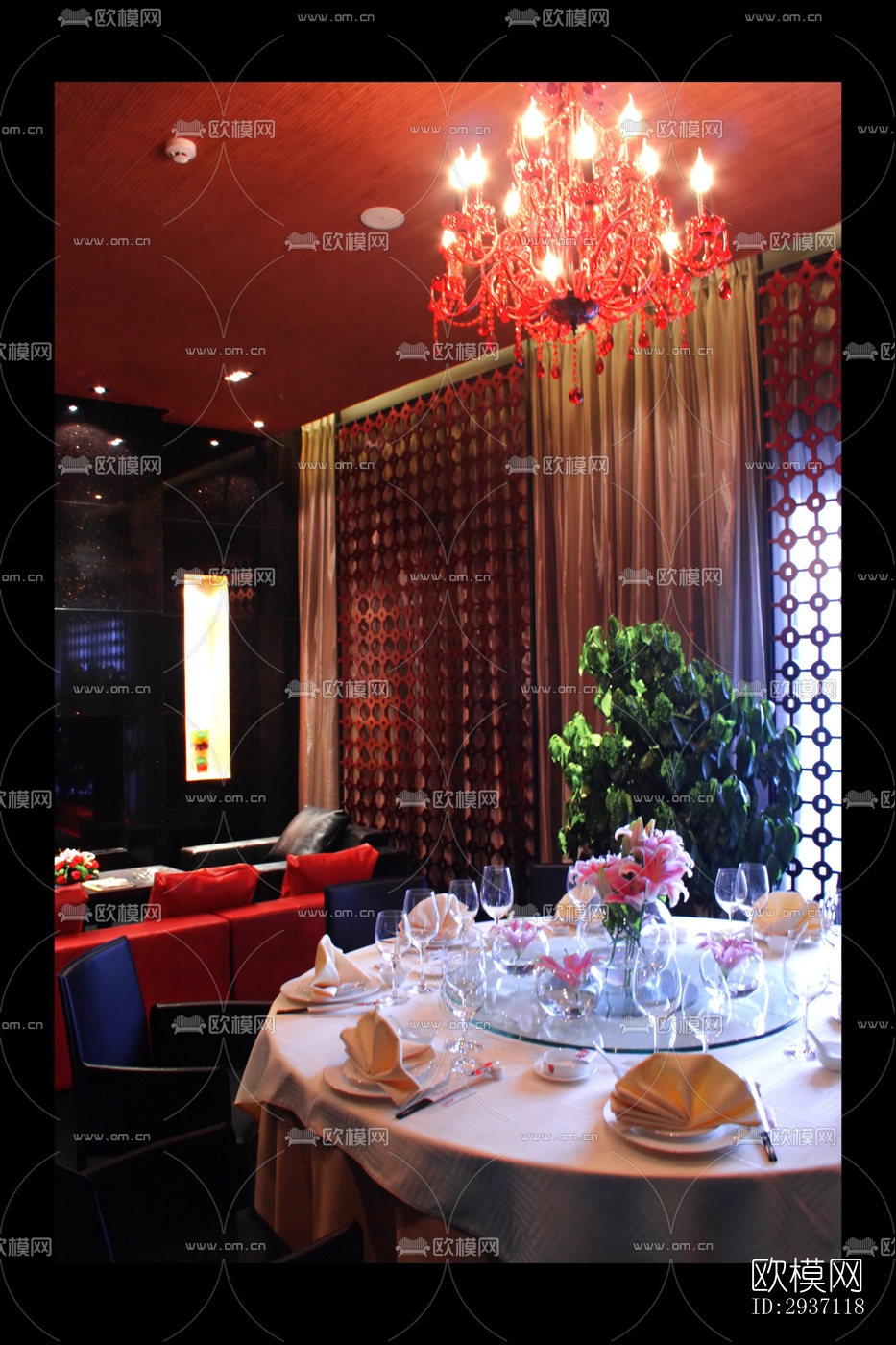后现代西餐厅效果图下载（渲染图11）