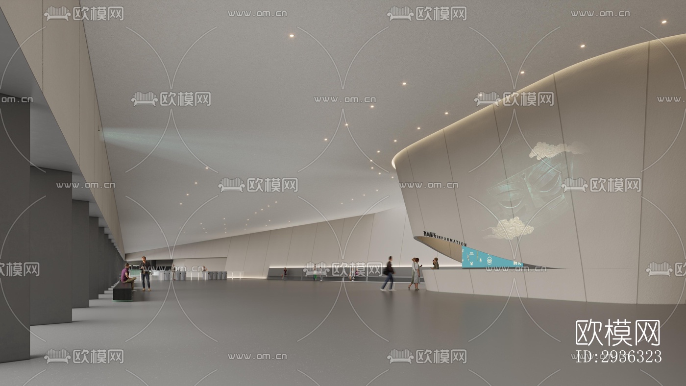 现代美术博物馆效果图下载（渲染图2）