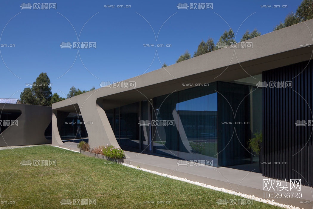 现代居住建筑效果图下载（渲染图5）