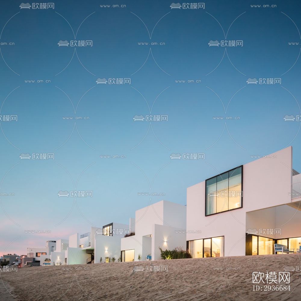 现代居住建筑效果图下载（渲染图5）