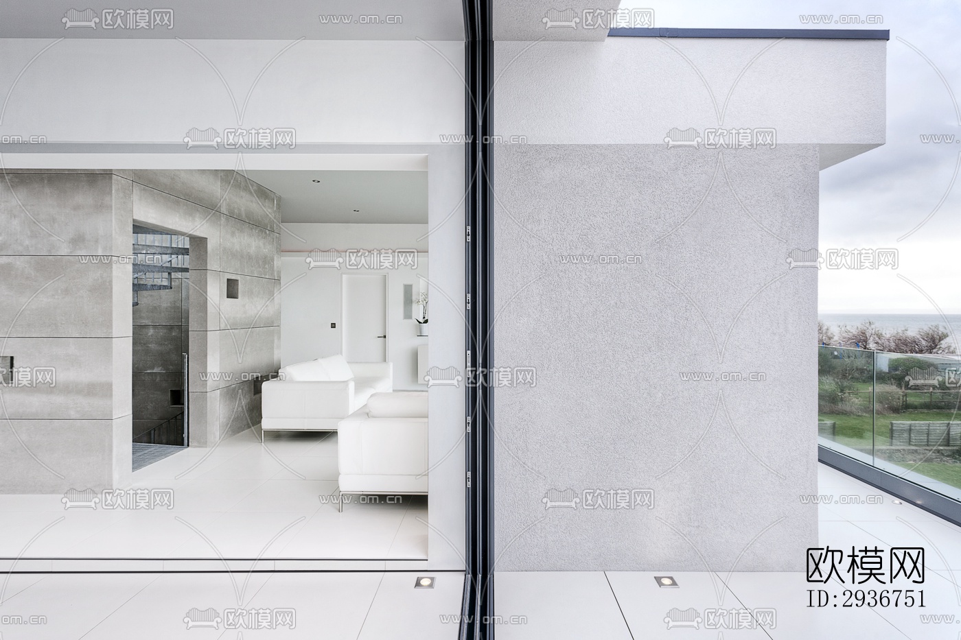 现代居住建筑效果图下载（渲染图2）