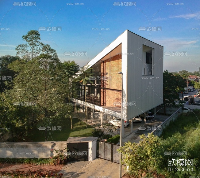 現(xiàn)代居住建筑效果圖下載(渲染圖14)