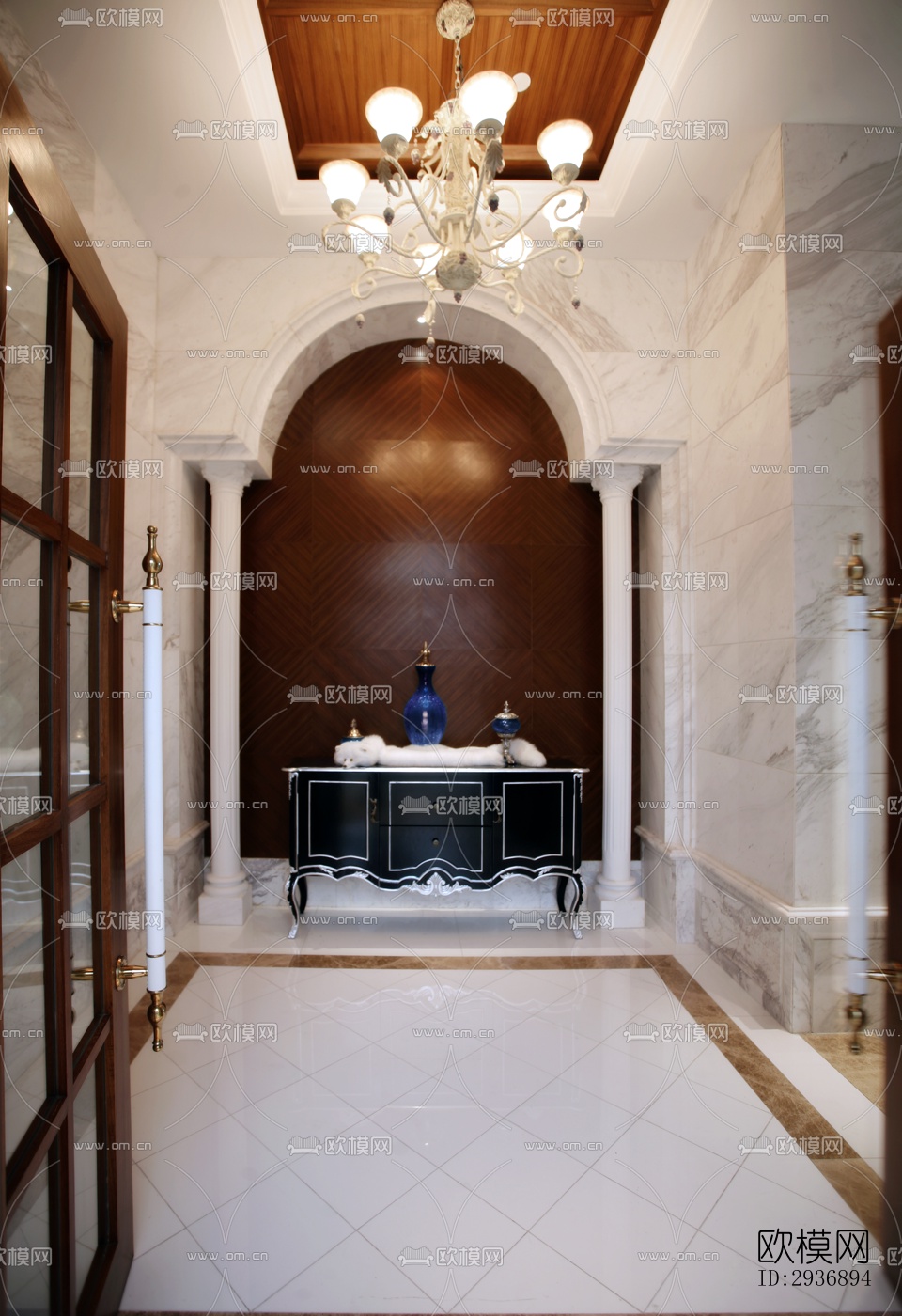 中式中餐厅效果图下载（渲染图8）