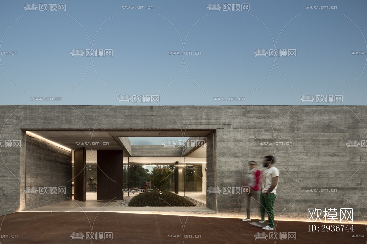 现代居住建筑效果图下载（渲染图6）